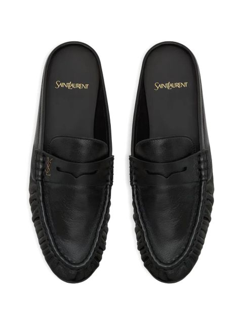 Saint Laurent Le Loafer Cassandre mules - Black
