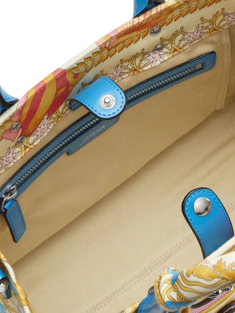 Versace Underwater Barocco canvas tote bag - Neutrals