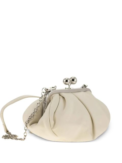 Weekend Max Mara Prati pleated chain-strap clutch bag - Neutrals