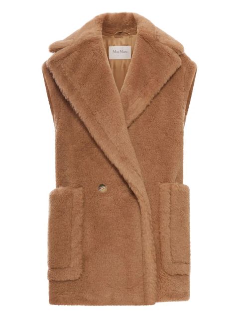 Max Mara double-breasted fur gilet - Brown - zdjęcie produktu nr 1