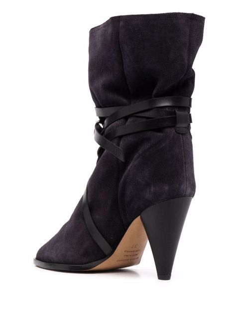 Isabel Marant pointed suede boots - Black - zdjęcie produktu nr 2