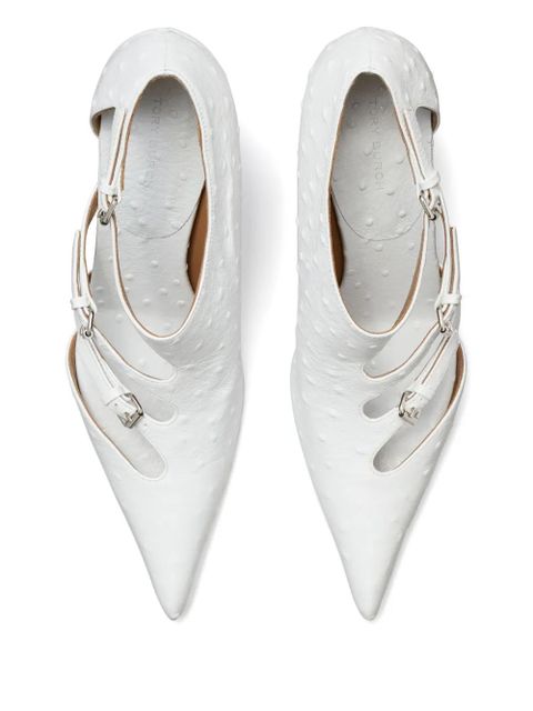 Tory Burch 75mm multi-buckle pumps - White