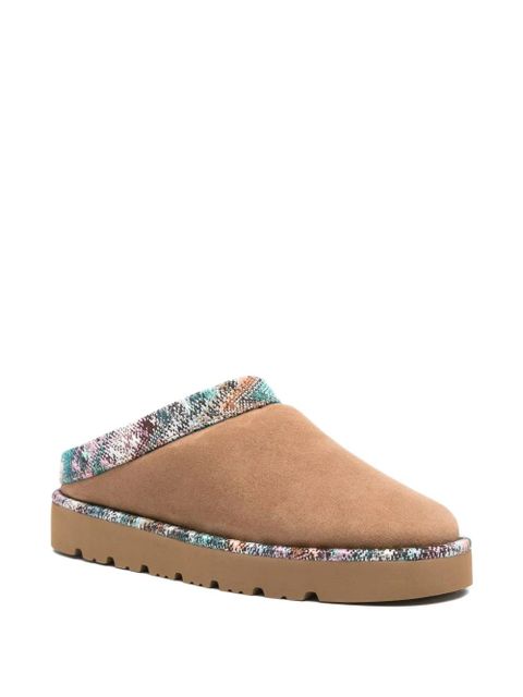Missoni patterned-trim slippers - Neutrals