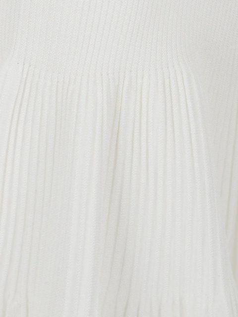 Balmain ribbed halter dress - White