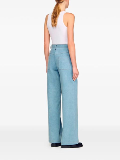 SANDRO wide-leg jeans - Blue - zdjęcie produktu nr 2
