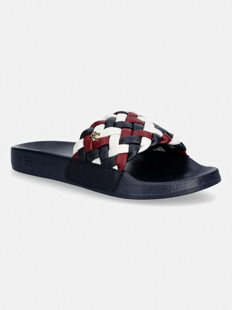 Tommy Hilfiger klapki TH CORNROW POOL SLIDE - zdjęcie produktu nr 1