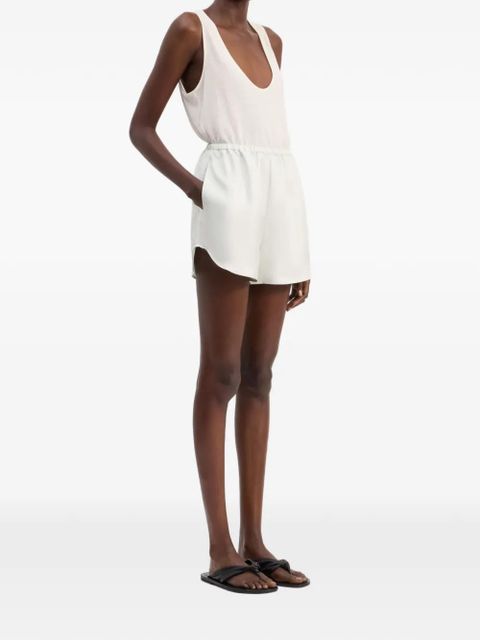 LouLou de Saison elastic-waist shorts - White