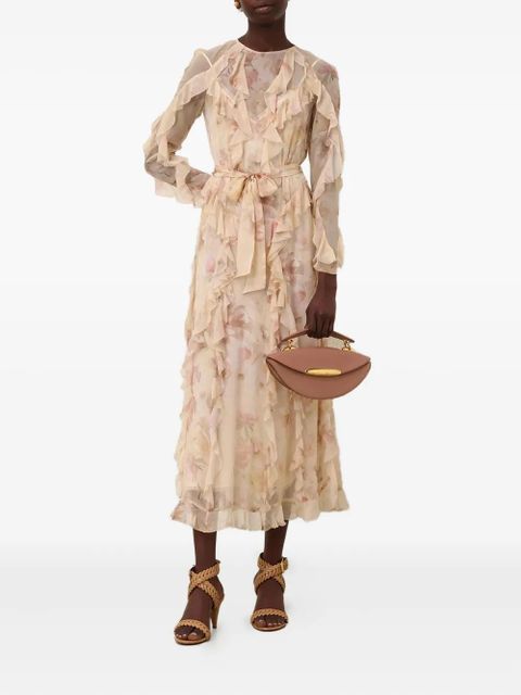 ZIMMERMANN Hypnotic Frill ruffled maxi dress - Neutrals