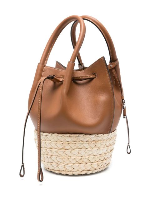 Tod's T Timeless-logo bucket bag - Brown