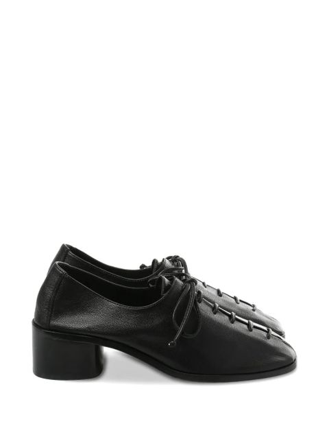 Hereu lace-up block-heel pumps - Black - zdjęcie produktu nr 1