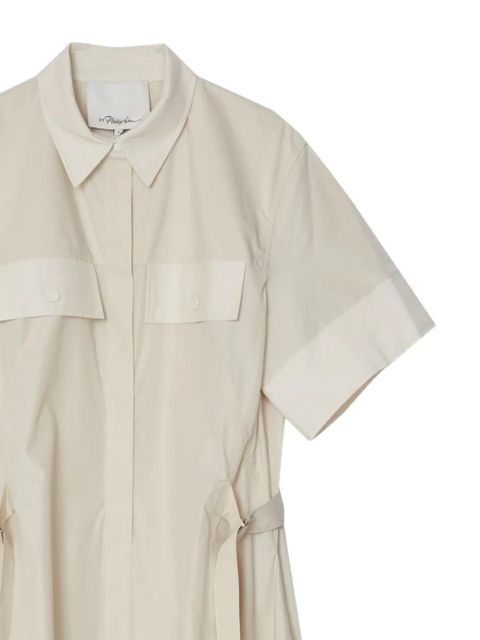 3.1 Phillip Lim flap-pocket tie mini dress - Neutrals - zdjęcie produktu nr 2