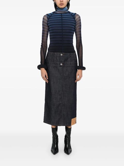 Jean Paul Gaultier 3D striped top - Blue - zdjęcie produktu nr 2