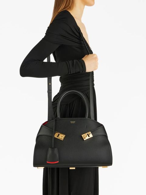 Ferragamo small Hug leather tote bag - Black - zdjęcie produktu nr 2