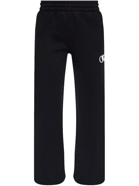 Off-White logo-embroidered track pants - Black - zdjęcie produktu nr 1