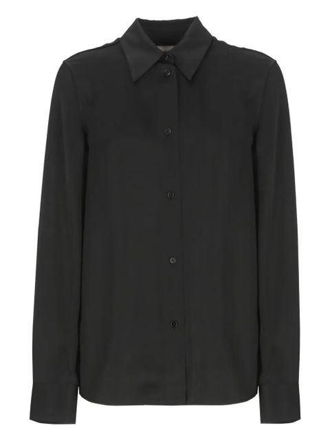 Jil Sander long-sleeved collared shirt - Black - zdjęcie produktu nr 1