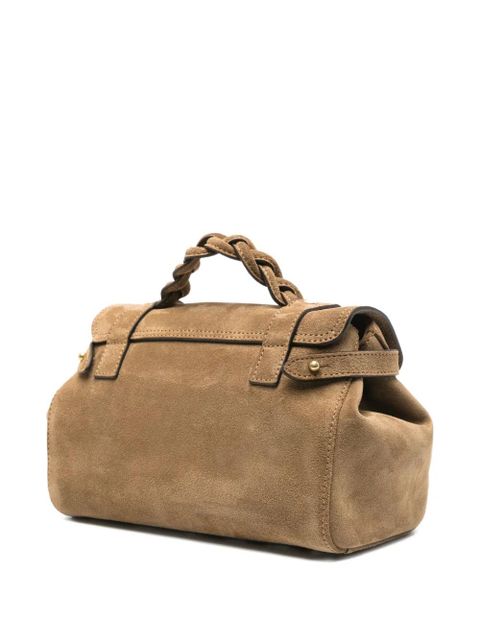 Mulberry mini Alexa braided-handle tote bag - Brown