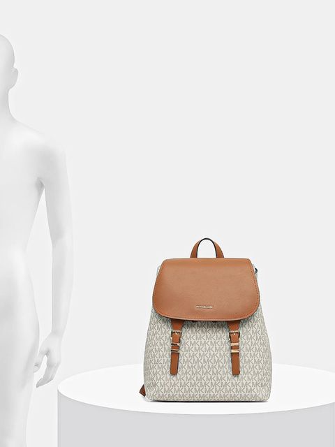 MICHAEL Michael Kors plecak QUINN damski kolor beżowy mały wzorzysty 30T5GQNB2B