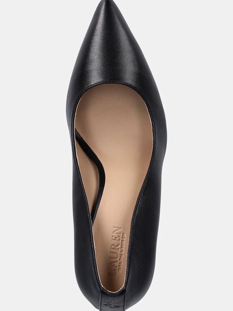 Lauren Ralph Lauren szpilki skórzane Lindella II kolor czarny 802P09032001