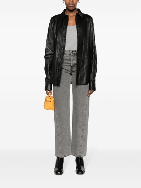 TOTEME Twisted Seam straight-leg jeans - Grey