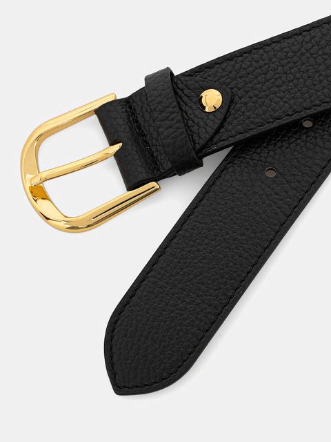 Coccinelle pasek skórzany ERIKA damski kolor czarny E3.TOP.11.07.01 - zdjęcie produktu nr 2