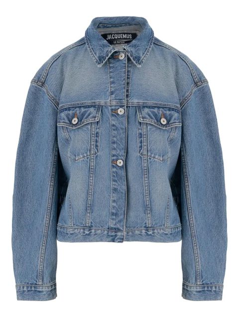 Jacquemus belted denim jacket - Blue - zdjęcie produktu nr 1