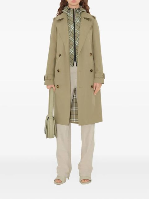 Burberry long-length trench coat - Neutrals - zdjęcie produktu nr 2