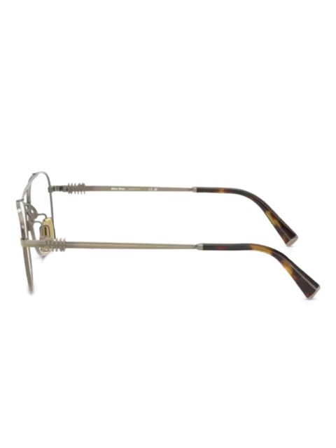 Miu Miu Eyewear square-frame glasses - Gold