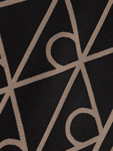 Calvin Klein szalik damski kolor czarny wzorzysty LV04F8076G - zdjęcie produktu nr 2