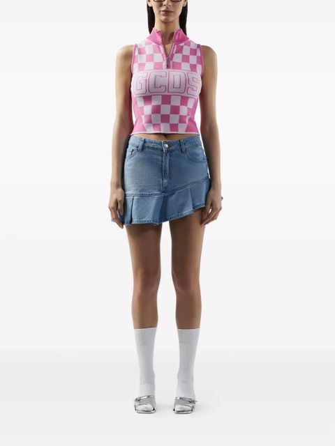 GCDS pleated miniskirt - Blue - zdjęcie produktu nr 2