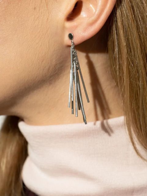 Jil Sander tassel earrings - Silver