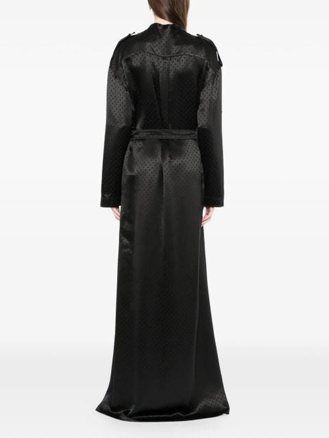 TOM FORD polka-dot tie waist dress - Black