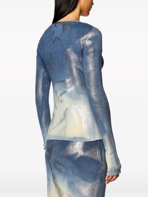 Diesel M-Isolde faded cardigan - Blue