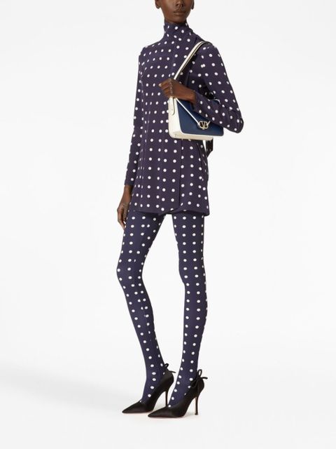 Valentino Garavani Letter leather shoulder bag - Blue - zdjęcie produktu nr 2