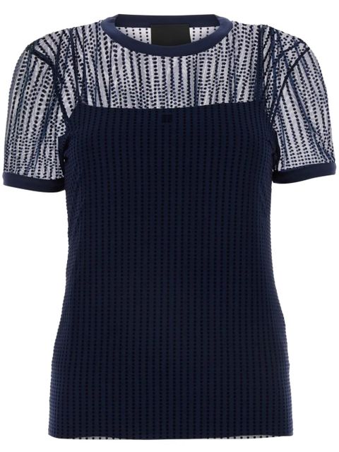 Givenchy polka dot tulle t-shirt - Blue - zdjęcie produktu nr 1