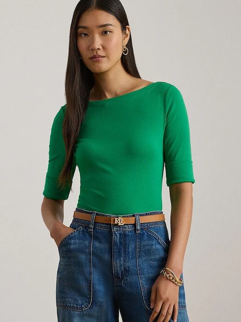 Lauren Ralph Lauren t-shirt damski kolor zielony 200654963 - zdjęcie produktu nr 1