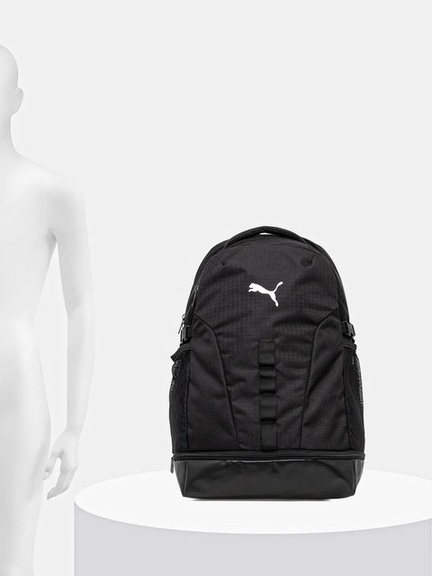 Puma plecak kolor czarny duży z nadrukiem 91957