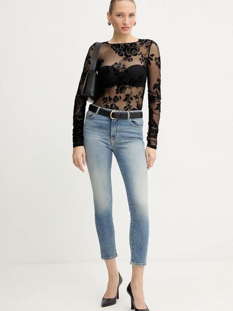 Pinko jeansy damskie kolor niebieski 100169 A2WT - zdjęcie produktu nr 2