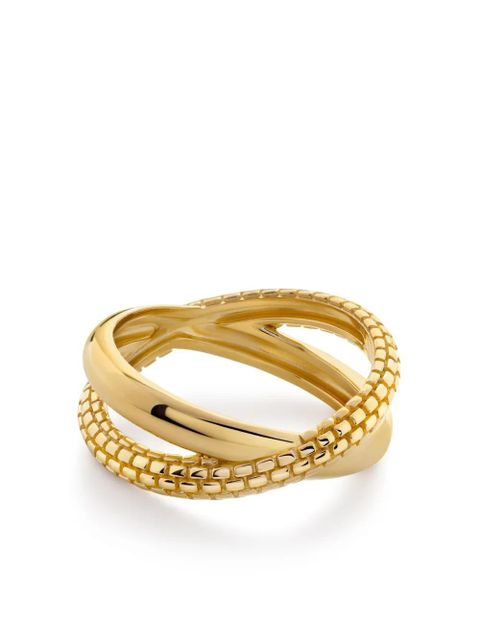 Monica Vinader Heirloom Crossover ring - Gold - zdjęcie produktu nr 1