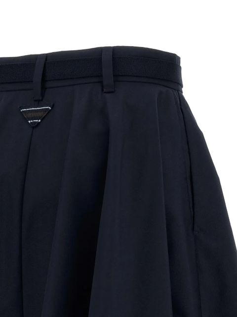 Prada logo-detail skirt - Blue