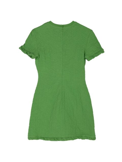 STAUD Delia ruffled mini dress - Green - zdjęcie produktu nr 2