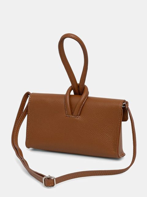 Answear.LAB kopertówka skórzana kolor brązowy