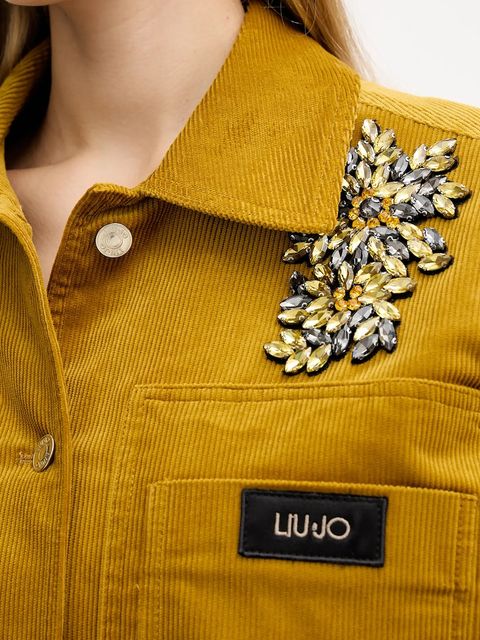 Liu Jo kurtka kolor żółty przejściowa MF5155 T192A