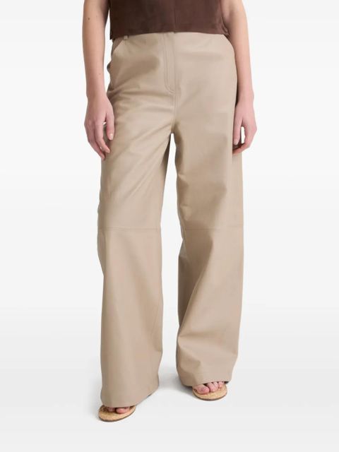Yves Salomon leather trousers - Neutrals - zdjęcie produktu nr 2