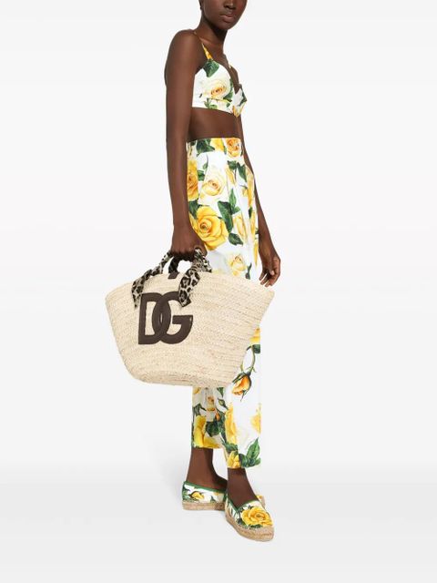 Dolce & Gabbana medium Kendra logo-patch tote bag - Neutrals - zdjęcie produktu nr 2