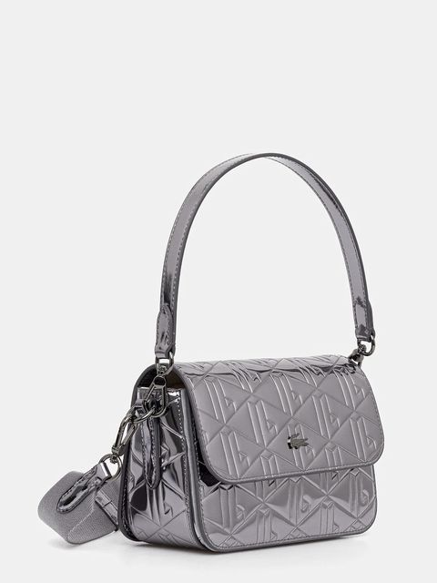 Lacoste torebka skórzana kolor srebrny NF5139HN - zdjęcie produktu nr 2