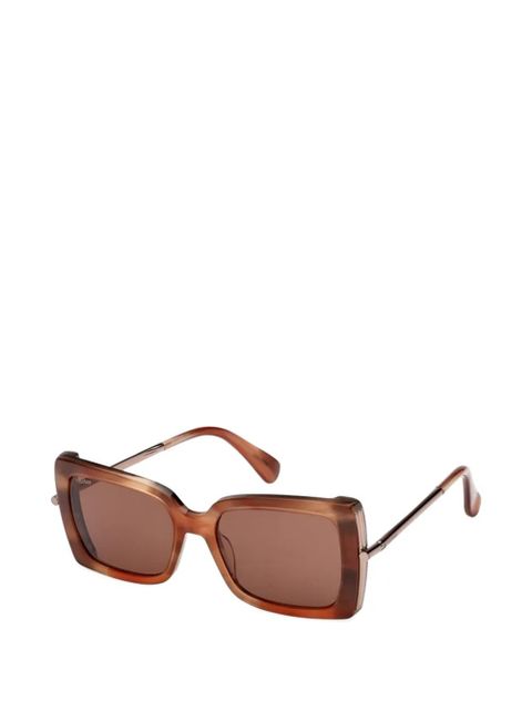 Max Mara rectangle sunglasses - Brown - zdjęcie produktu nr 2