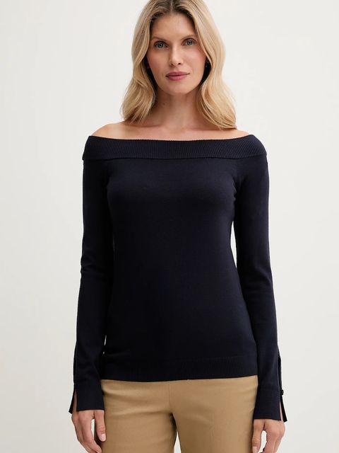 United Colors of Benetton sweter damski kolor granatowy lekki 1W2AD10E0 - zdjęcie produktu nr 1