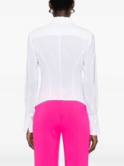 PINKO fitted long-sleeve shirt - White