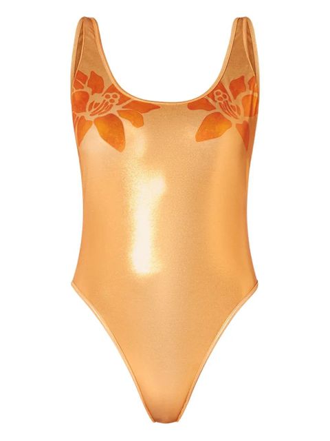Diesel x Karol G Pamela metallic-effect swimsuit - Orange - zdjęcie produktu nr 1
