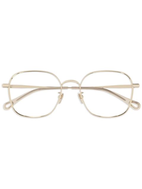 Chloé Eyewear square-frame glasses - Gold - zdjęcie produktu nr 1